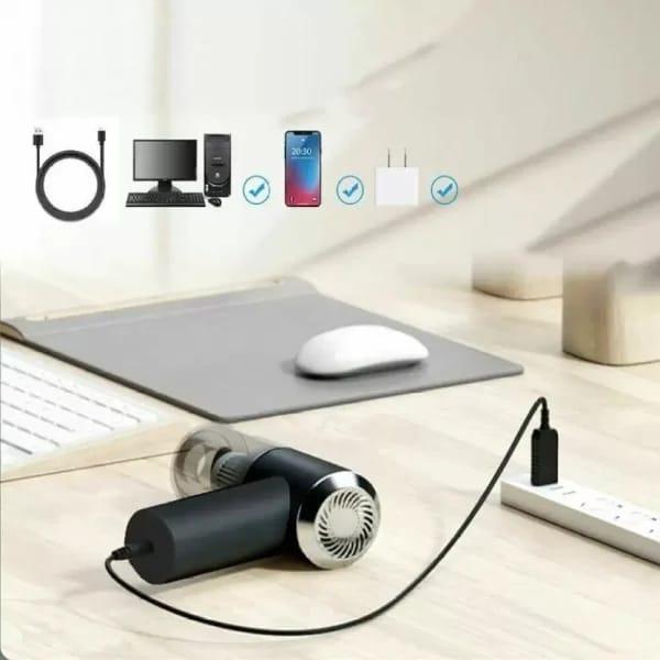 Portable Mini Vacuum Cleaner – Rechargeable & Powerful Suction for Home, Car & Office